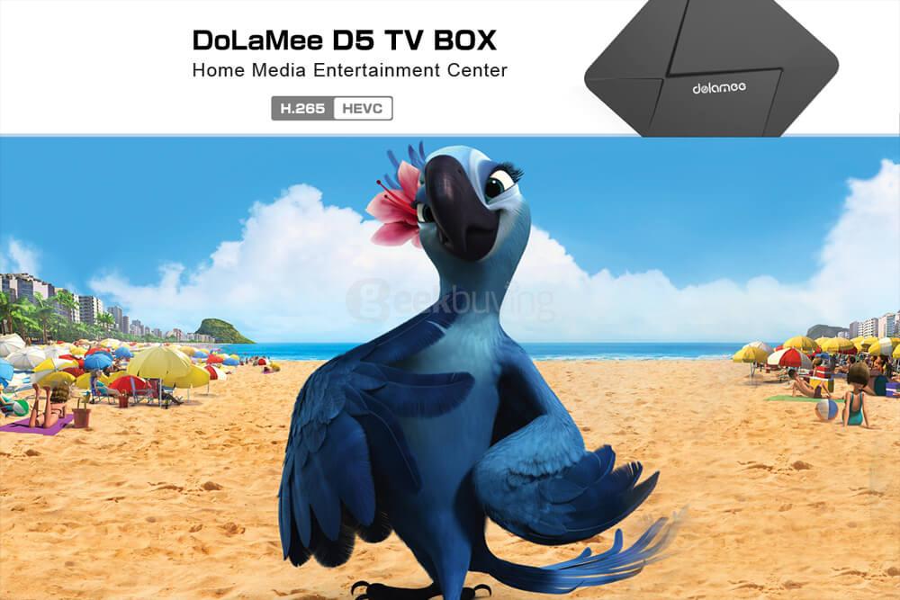 DOLAMEE D5 RK3229 Android 5.1.1 4K 10bit H.265 KODI TV BOX 1G/8G 802.11 b/g/n LAN