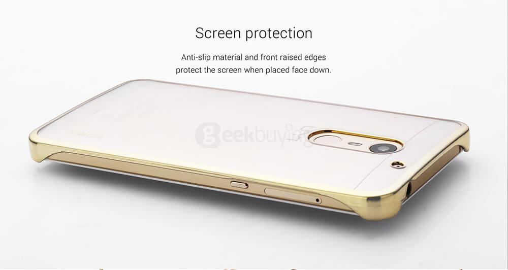 [HK Stock]Original UMI Transparent Hard PC Case Protective Phone Cover Back Case For UMI MAX Smartphone - Transparent Gold