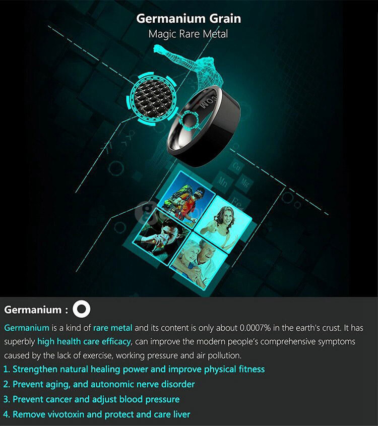 Jakcom R3 Smart Magic Ring App Enabled NFC Technology Health Module Waterproof Dust-proof Fall-proof For Android iOS Smartphones Size 12 - Black