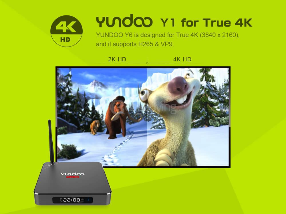 YUNDOO Y1 Android 6.0 Amlogic S912 TV BOX 2G/16G 2.4G+5G WIFI Bluetooth 1000M LAN KODI