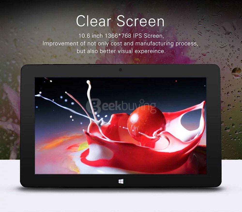 Jumper EZpad 4SE 2in1 Tablet 10.6 inch Dual Boot Windows 10 + Android 5.1 2GB/32GB Intel Z3735F Quad Core 1.83GHz IPS 1366*768 - Black