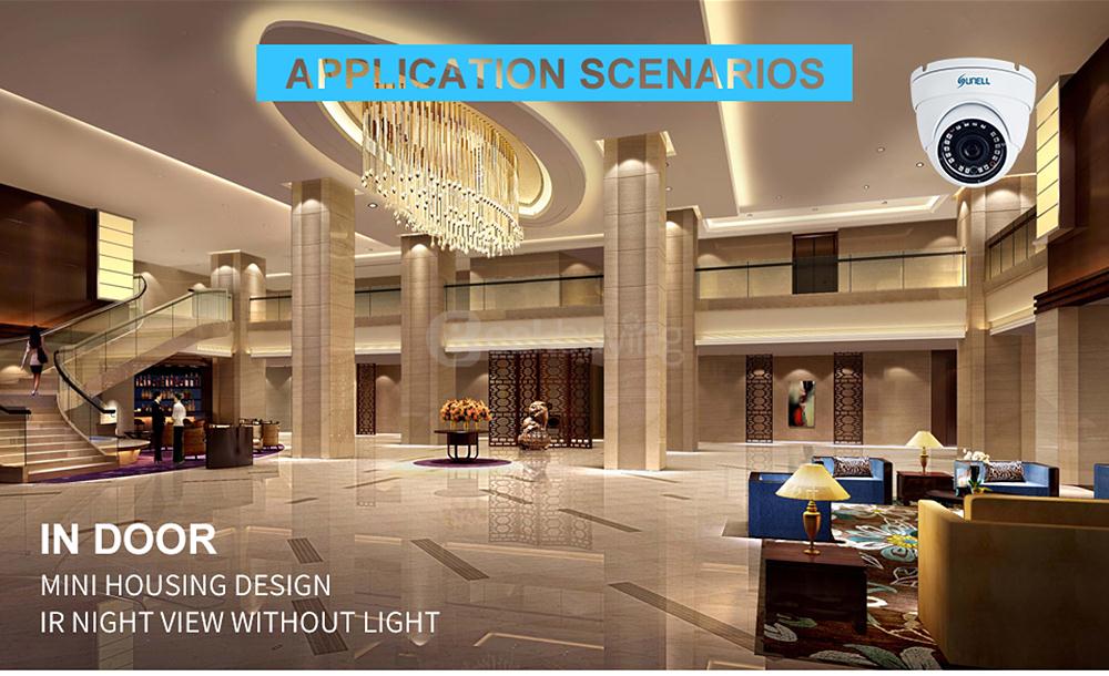 SUNELL E1FV Full HD 1080P IR Ball Camera IP66 Waterproof H.264 Compression Home Security Camera