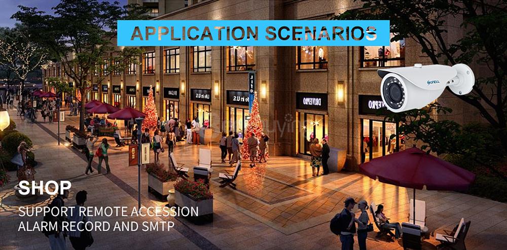 SUNELL E1ZM 1080P Network IR Bullet Camera IP66 Waterproof H.264 Compression Camera