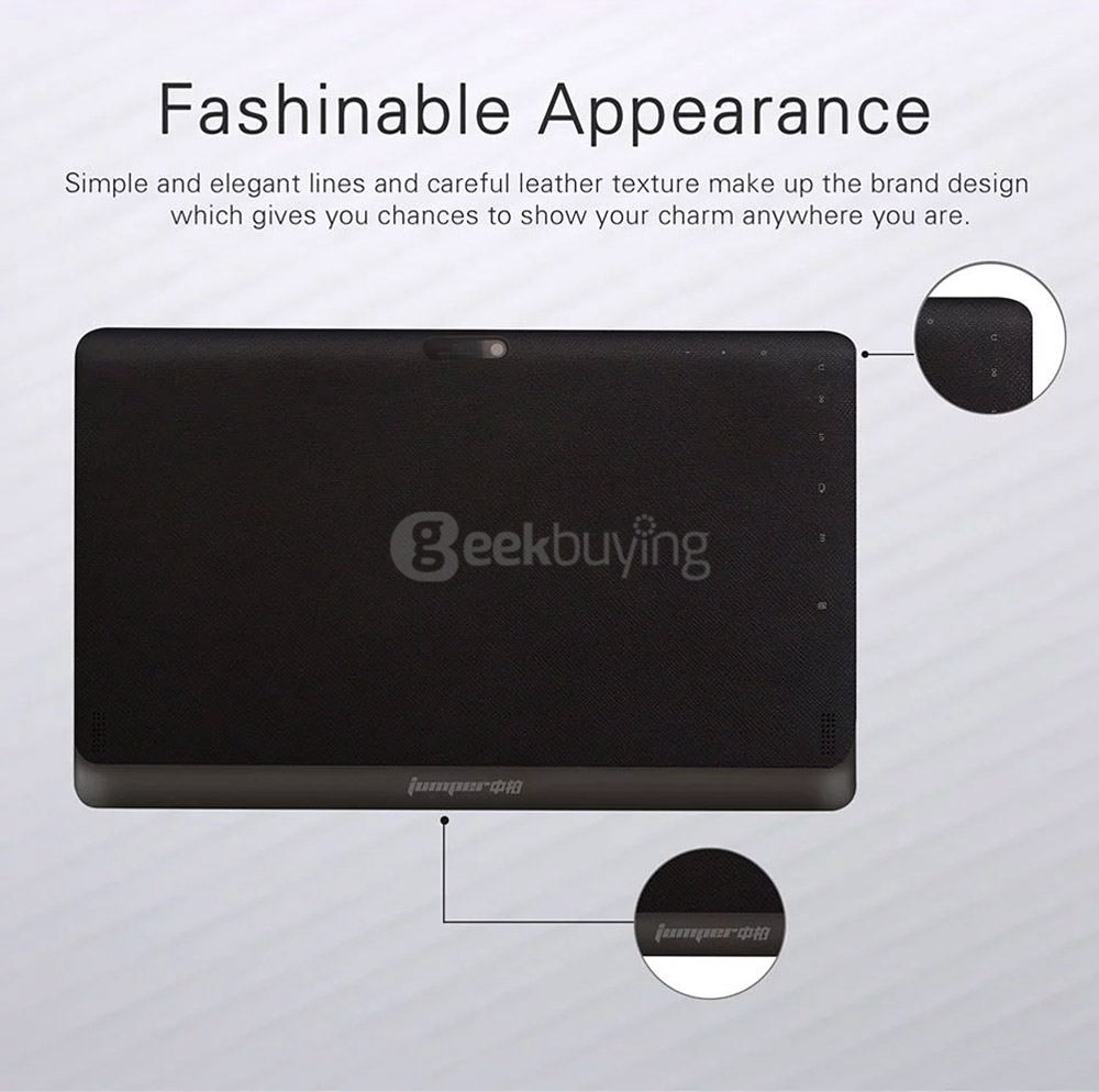 Jumper EZpad 4SE 2in1 Tablet 10.6 inch Dual Boot Windows 10 + Android 5.1 2GB/32GB Intel Z3735F Quad Core 1.83GHz IPS 1366*768 - Black