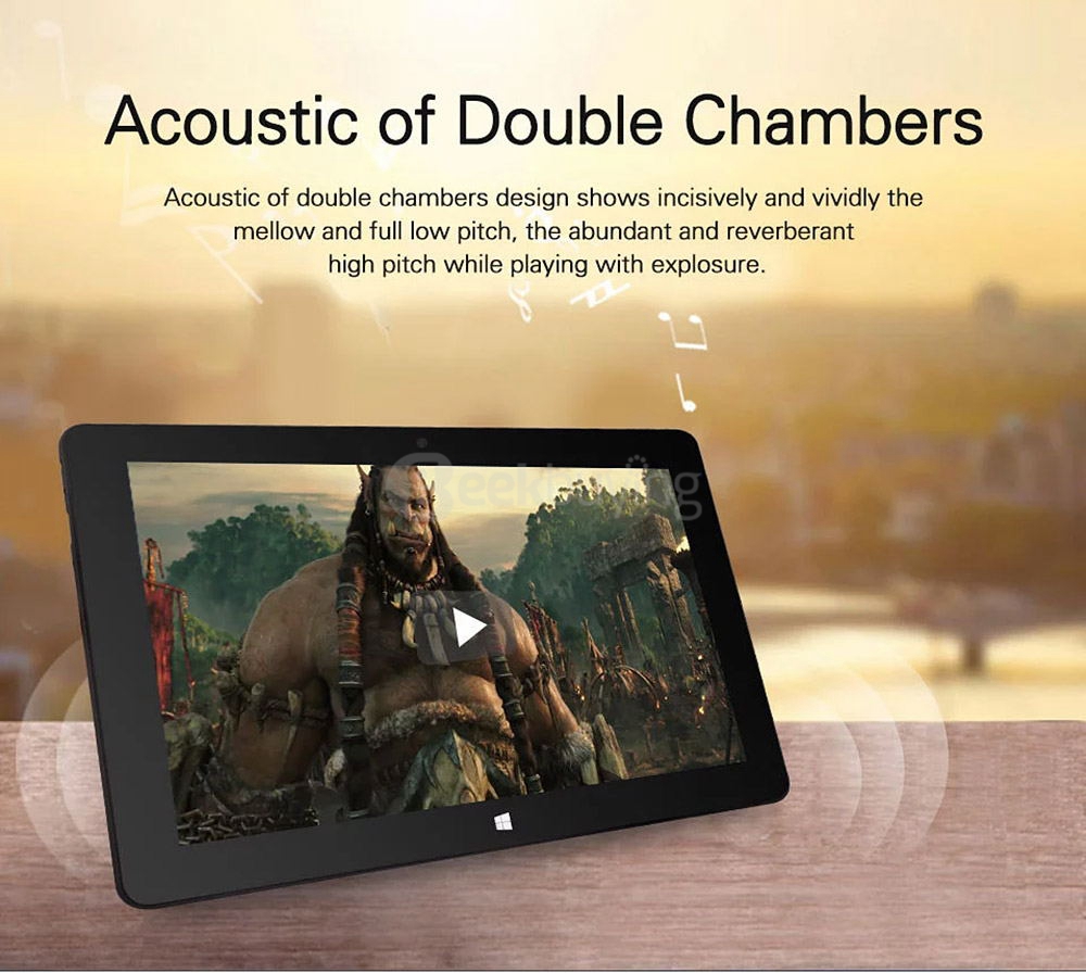 Jumper EZpad 4SE 2in1 Tablet 10.6 inch Dual Boot Windows 10 + Android 5.1 2GB/32GB Intel Z3735F Quad Core 1.83GHz IPS 1366*768 - Black