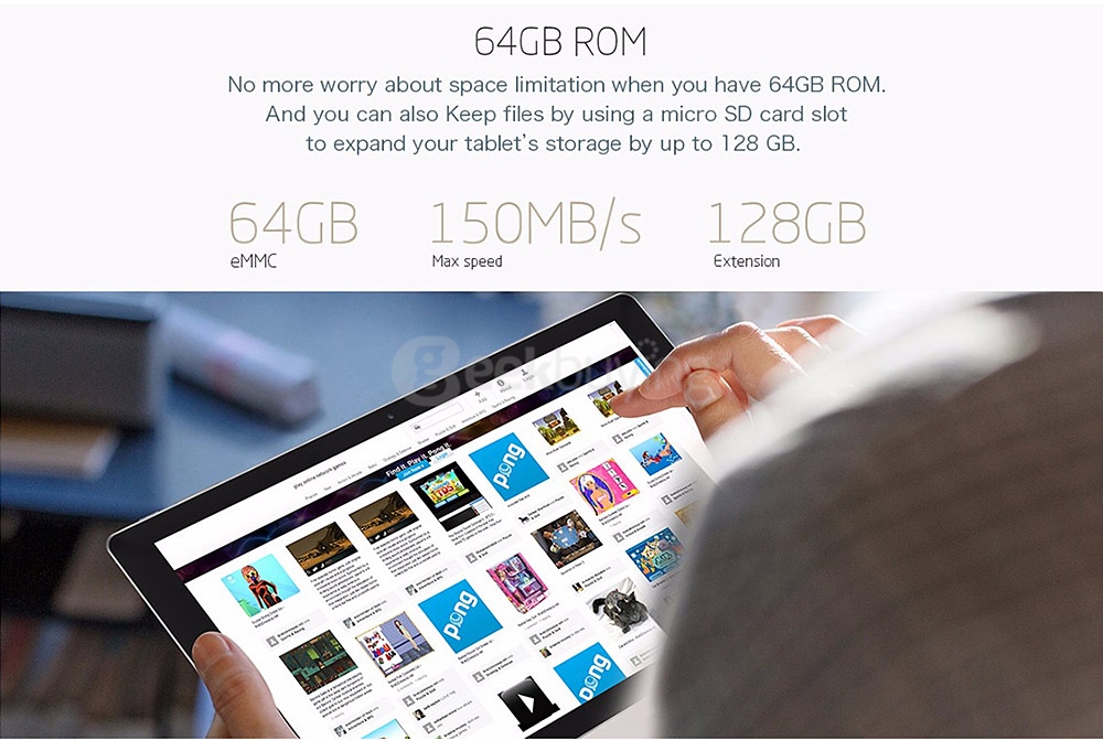 Teclast Tbook 16S 2in1 Tablet PC 11.6 inch Dual OS Windows 10 + Android 5.1 4GB/64GB Intel Cherry Trail X5 Z8300 Quad Core 1.84GHz IPS 1920*1080 - Gray