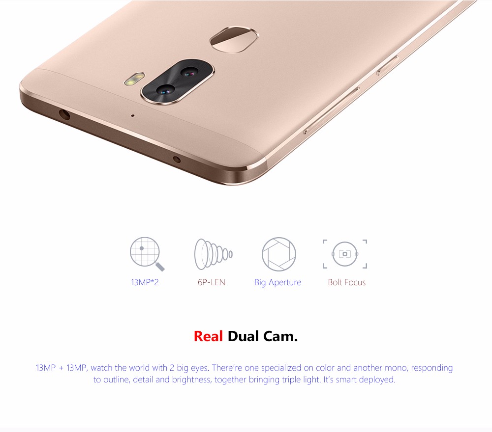 [Spain Stock] Coolpad LeEco Cool1 Dual C106 5.5 inch FHD  4G LTE Android 6.0 Smartphone Snapdragon 652 MSM8976 Octa Core 3GB 32GB 8.0MP + Dual 13.0MP Touch ID Type-C VoLTE - Silver