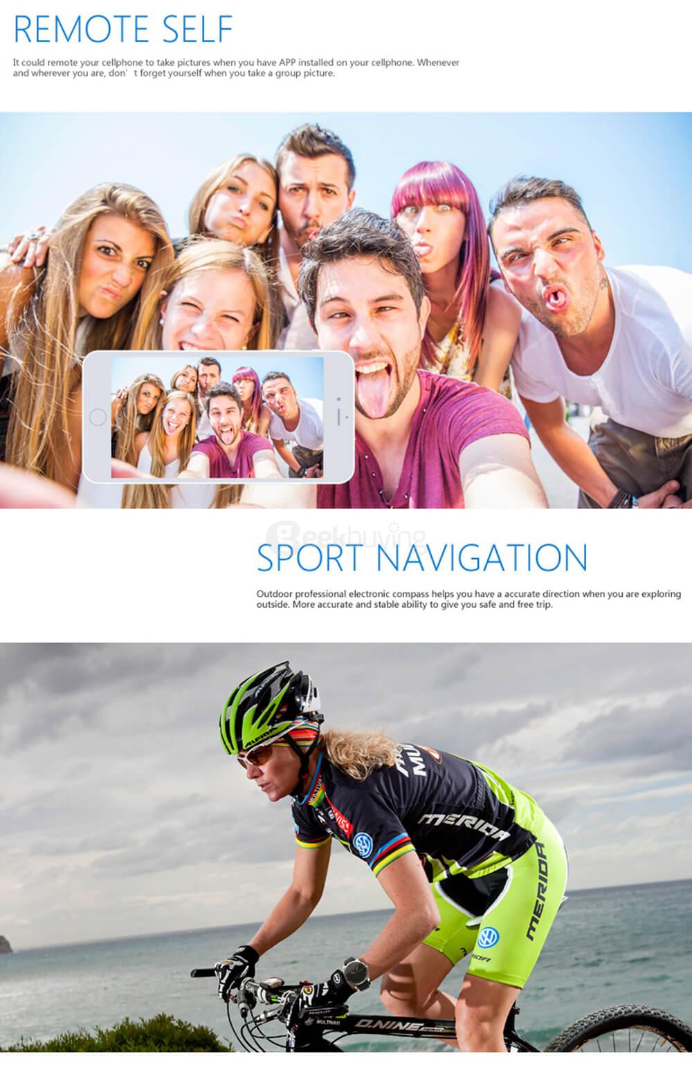 Makibes N20 Bluetooth 4.0 Smart Watch Quartz Movement IP68 Waterproof Sports Fitness Tracker Call Reminder Anti-lost for Android iOS - Silver