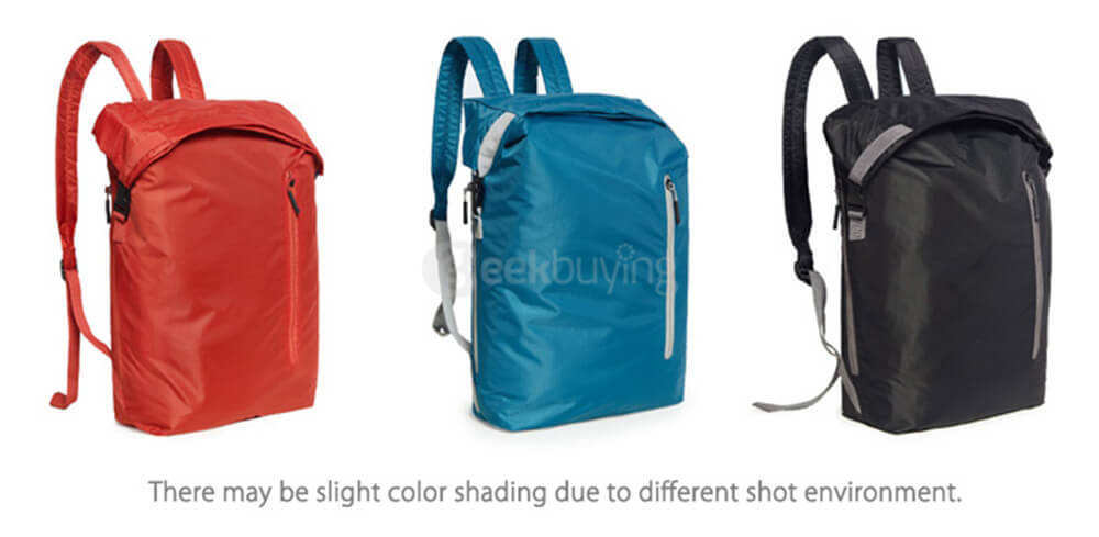 Original Xiaomi Backpack 20L Nylon Waterproof Multifunctional Bag for Outdoor Travel - Black