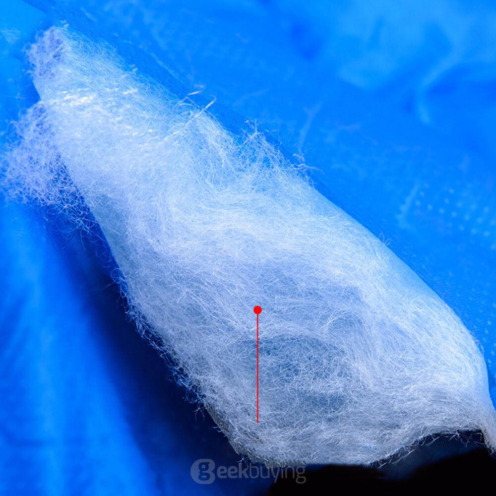 Naturehike Sleeping Bag Human-shaped Portable Warm Cotton Filling for Camping / Traveling - Blue