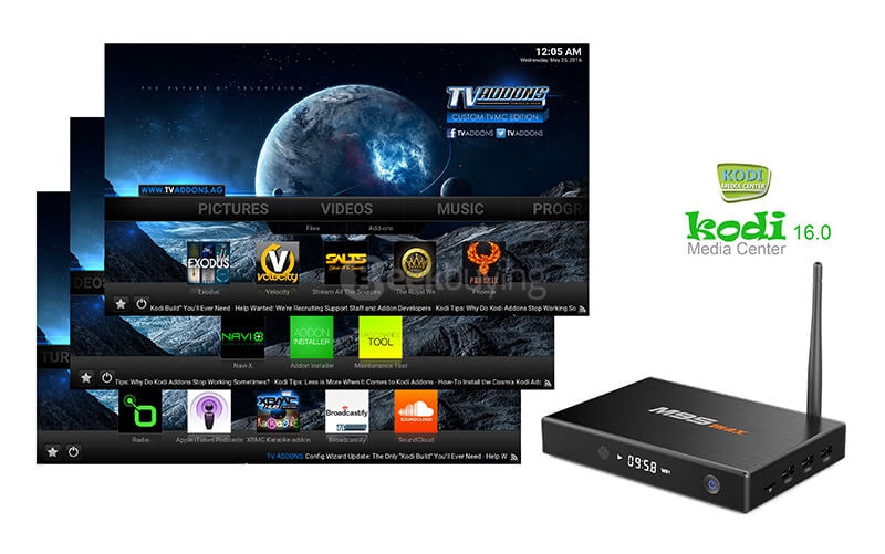 M9S MAX Android 5.1 Lollipop Amlogic S905 4K TV BOX 2G/32G 2.4G+5G WIFI 1000M LAN Bluetooth KODI