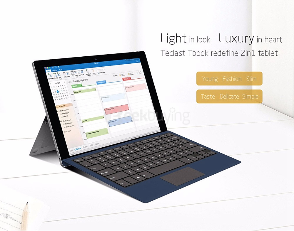 Teclast Tbook 16S 2in1 Tablet PC 11.6 inch Dual OS Windows 10 + Android 5.1 4GB/64GB Intel Cherry Trail X5 Z8300 Quad Core 1.84GHz IPS 1920*1080 - Gray