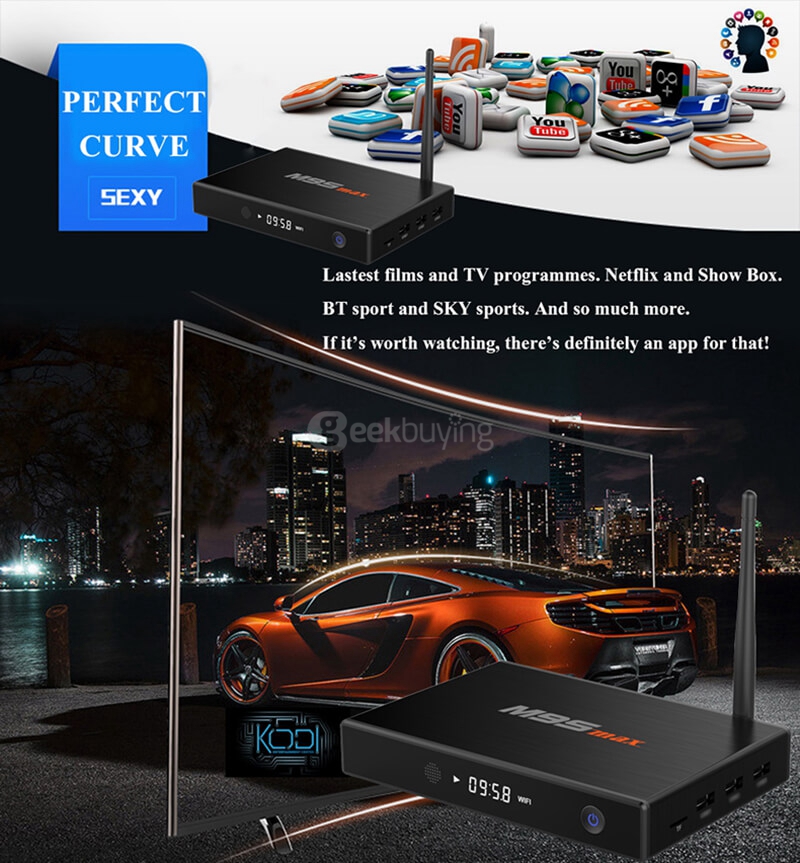 M9S MAX Android 5.1 Lollipop Amlogic S905 4K TV BOX 2G/32G 2.4G+5G WIFI 1000M LAN Bluetooth KODI