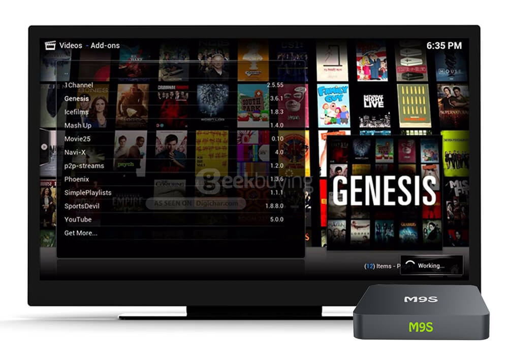 M9S Android 5.1 Lollipop Amlogic S905 TV BOX 1G/8G 802.11b/g/n Gigabit LAN Bluetooth KODI