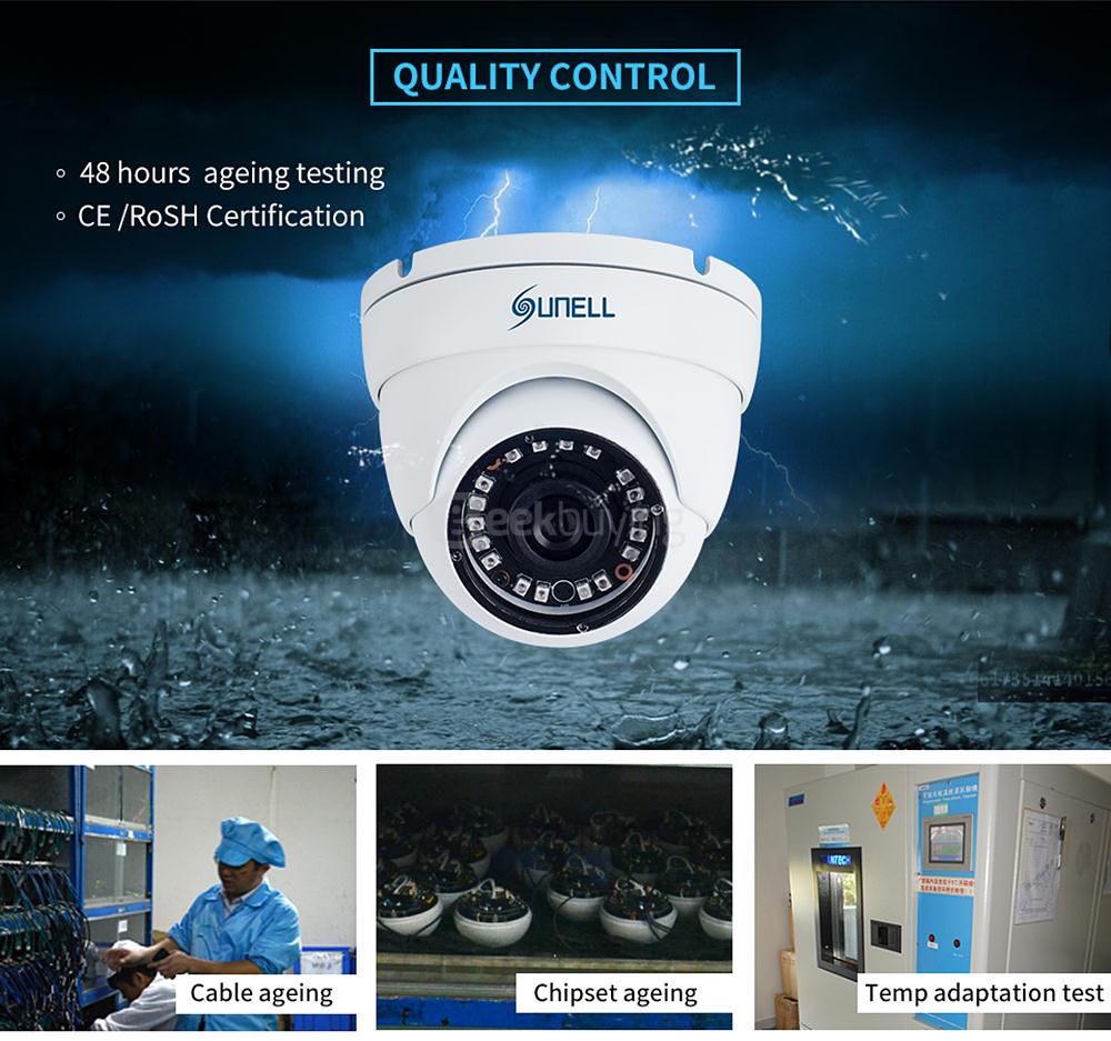 SUNELL E1FV Full HD 1080P IR Ball Camera IP66 Waterproof H.264 Compression Home Security Camera