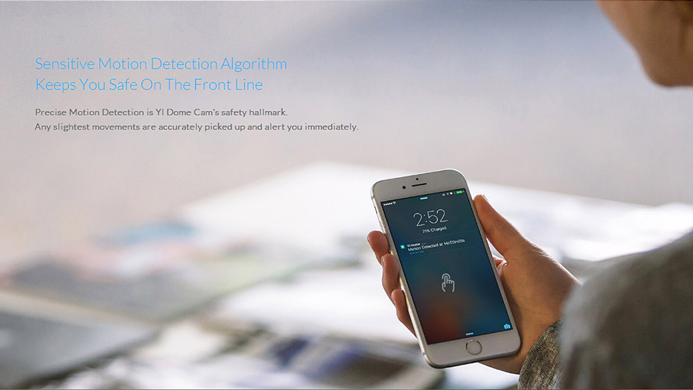 [HK Stock] Official US Edition YI Dome Camera with 32GB Micro SD Pan/Tilt/Zoom Wireless IP Security Surveillance System 720p HD Night Vision (US Edition)-White