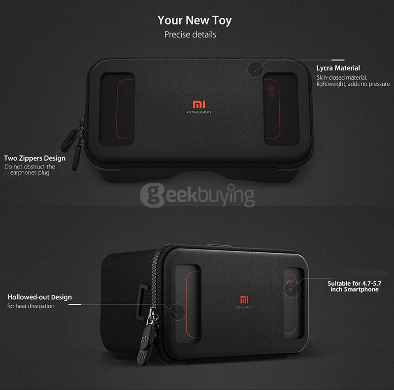 Original Xiaomi VR Mi VR Play  Immersive 3D VR Virtual Reality Headset FOV84 for 4.7-5.7 Inches Smartphones - Black