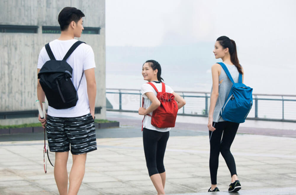 Original Xiaomi Backpack 20L Nylon Waterproof Multifunctional Bag for Outdoor Travel - Black