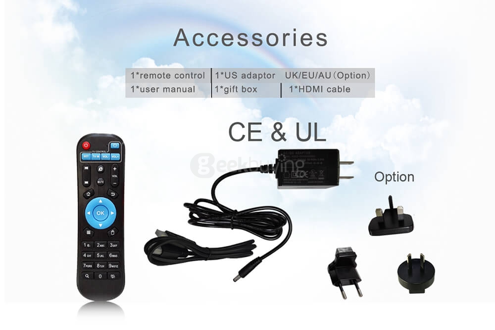 Bundle KM8 Amlogic KODI 17.0 S905X Android 4K TV Box 2G/16G 802.11AC WIFI LAN Bluetooth + Tronsmart TSM01 EN Air Mouse