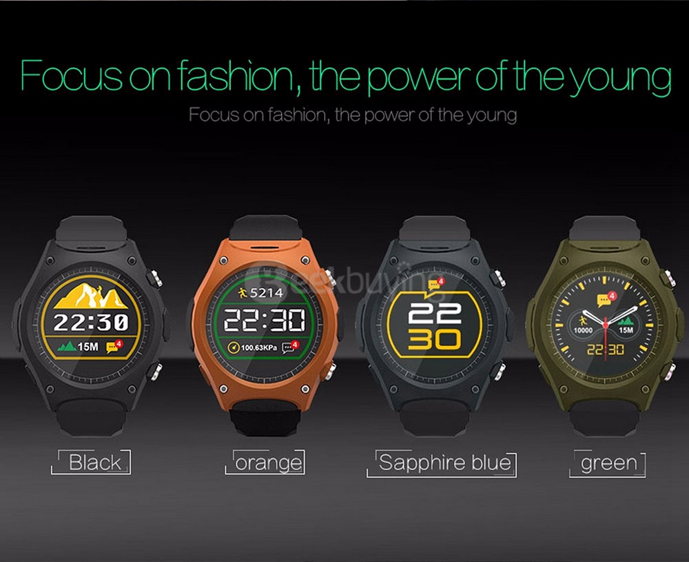 Mifree Q8 Bluetooth 4.0 Smart Watch MTK2502C Heart Rate Monitor Activity Tracker Temperature Measurement Remote Camera For iOS Android - Black