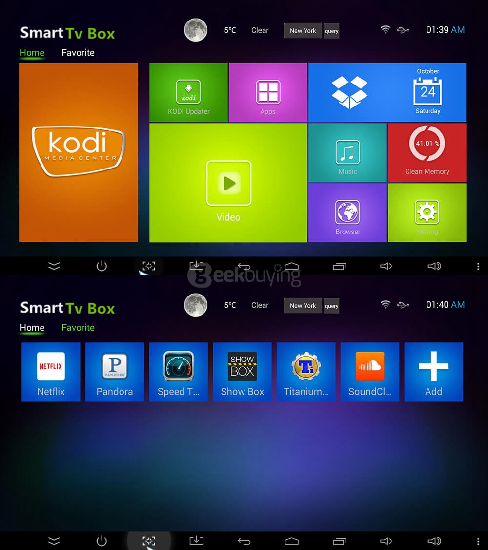 M9S Android 5.1 Lollipop Amlogic S905 TV BOX 1G/8G 802.11b/g/n Gigabit LAN Bluetooth KODI