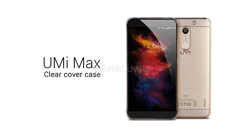 [HK Stock]Original UMI Transparent Hard PC Case Protective Phone Cover Back Case For UMI MAX Smartphone - Transparent Gold
