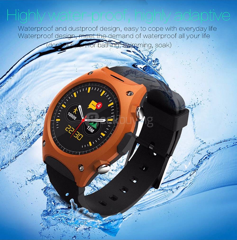 Mifree Q8 Bluetooth 4.0 Smart Watch MTK2502C Heart Rate Monitor Activity Tracker Temperature Measurement Remote Camera For iOS Android - Black