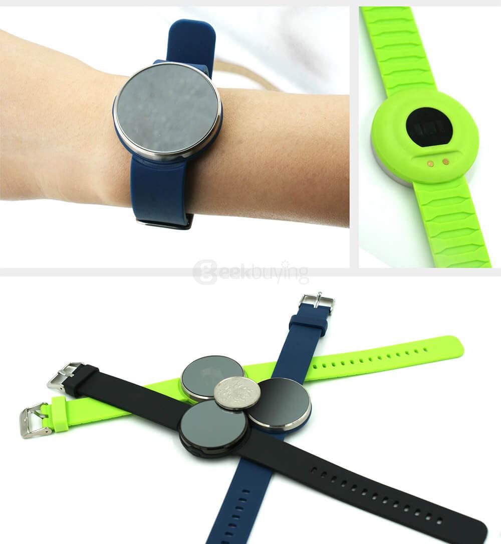 Makibes UW1 Bluetooth 4.0 Smart Bracelet Heart Rate Monitor Sleep Fitness Tracker Call Reminder IP67 Waterproof for Android iOS - Green