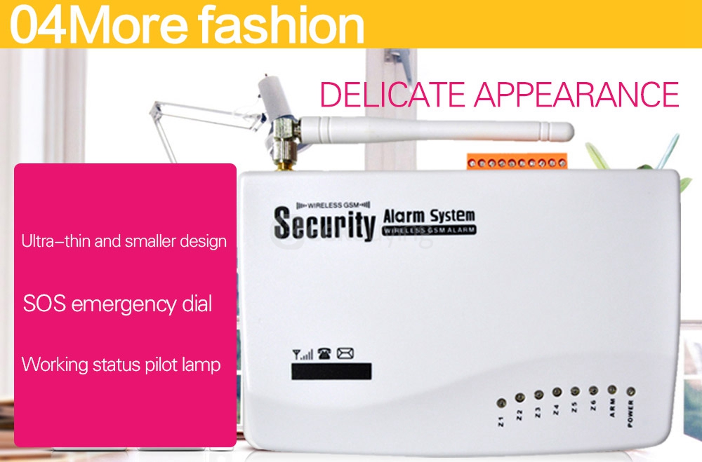 YA-300-GSM Wireless GSM Home Security Burglar Alarm System Auto Dialer SMS SIM Call 433MHz