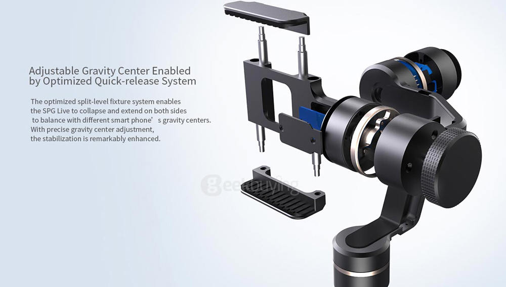 Feiyu Tech FY-SPG Live 3-Axis Handheld Steady Gimbal for 4-5.5 Inches Smartphones Iphone 6s+ 6s Samsung Xiaomi