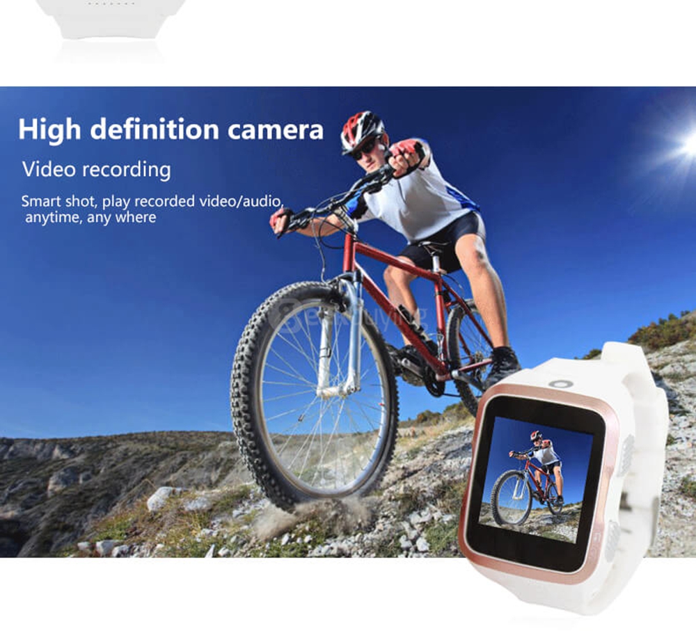 ZGPAX S83 3G Smart Watch Phone Android 5.1 MTK6580 Quad Core 1.3GHz 512MB/8GB 5.0MP Camera WiFi Bluetooth 4.0 GPS - Black