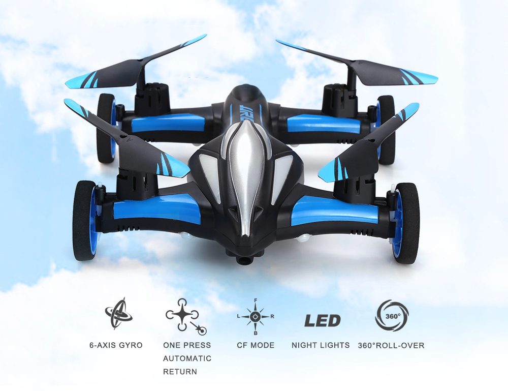 JJRC H23 2.4G 4CH 3D Flip One Key Return RC Flying Car Quadcopter - Blue