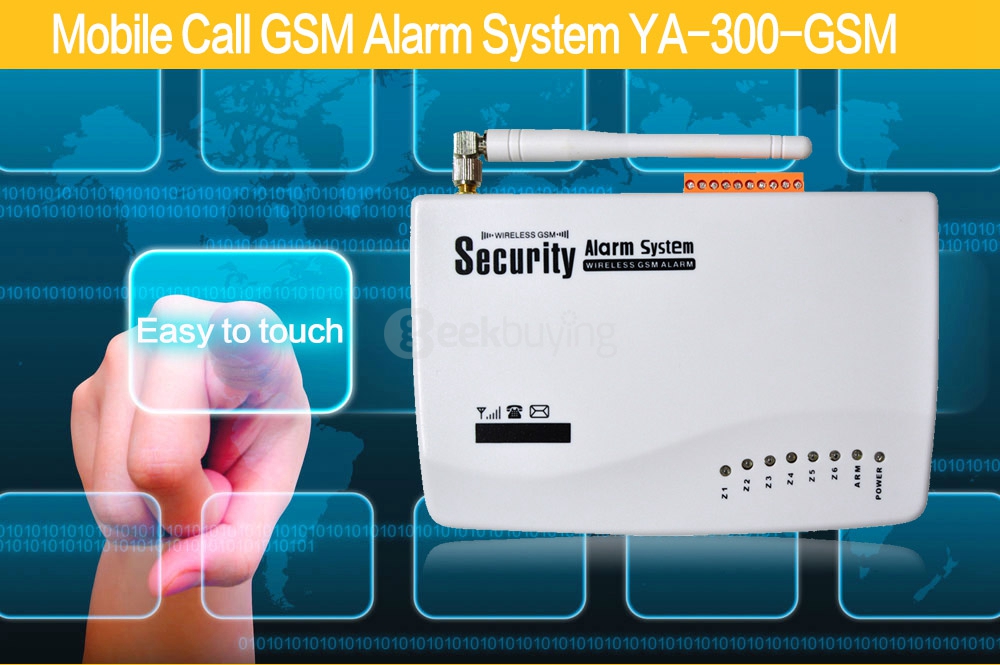 YA-300-GSM Wireless GSM Home Security Burglar Alarm System Auto Dialer SMS SIM Call 433MHz