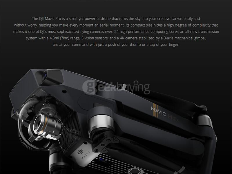 DJI Mavic Pro Fly More Combo WIFI 4K UHD Camera GPS Obstacle Avoidance Mini Foldable Quadcopter RTF