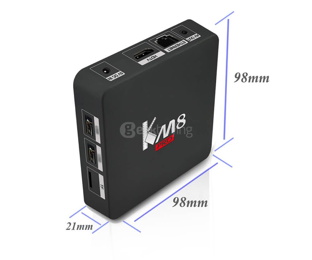 KM8 PRO Amlogic S912 Android 6.0 2G/16G TV BOX 802.11AC WIFI 1000M LAN KODI 17.0 Bluetooth OTA