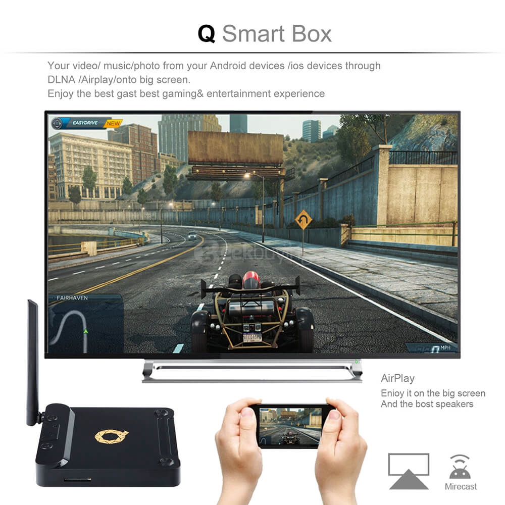 HIFIXPLAY Android 6.0 Amlogic S912 TV BOX 2G/16G 802.11ac WIFI Bluetooth KODI 1000M LAN
