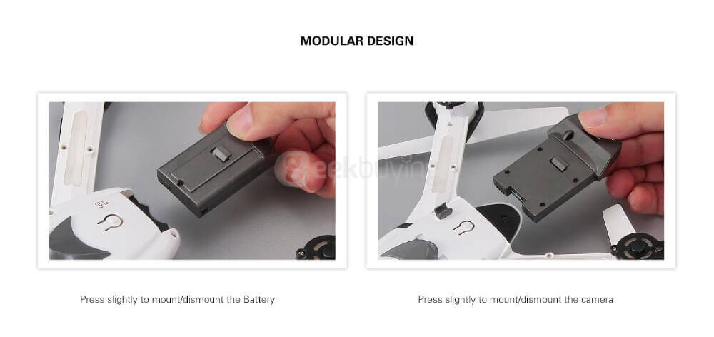 Kaideng K80 Pantonma 2MP Camera WIFI FPV Obstacle Avoidance RC Quadcopter RTF - Gold