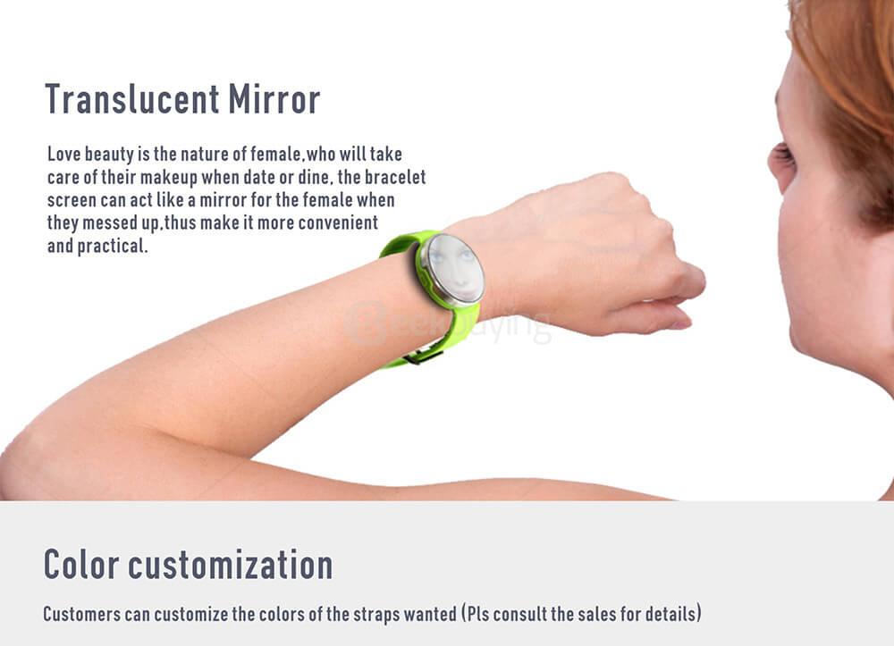 Makibes UW1 Bluetooth 4.0 Smart Bracelet Heart Rate Monitor Sleep Fitness Tracker Call Reminder IP67 Waterproof for Android iOS - Green