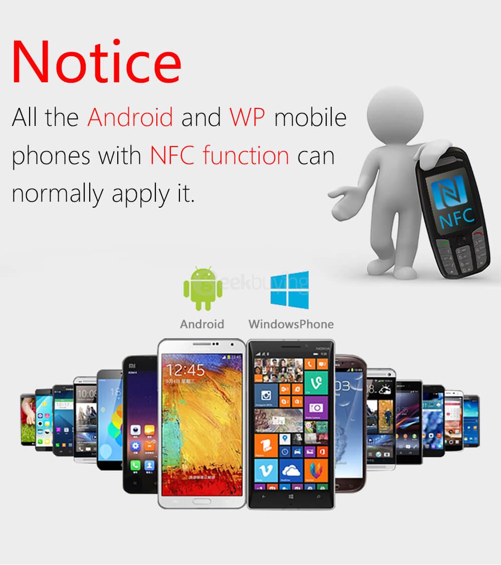 Size 8 Jakcom R3F Smart Ring Waterproof Wearable Ring for NFC Electronics Mobile Phone Android Smartphone - Black