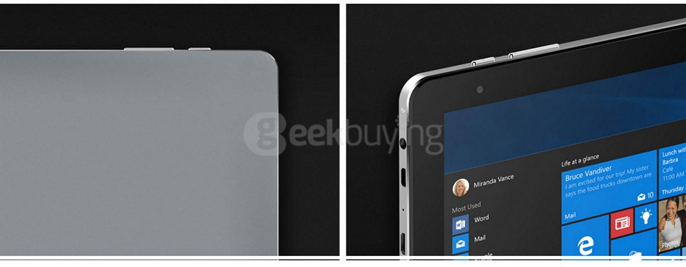 CHUWI Hi10 Plus Tablet PC 10.8 inch Windows 10 + Remix OS 2.0 4GB/64GB Intel Cherry Trail Z8300 Quad Core 1.84GHz IPS 1920*1280 Type-C - Gray