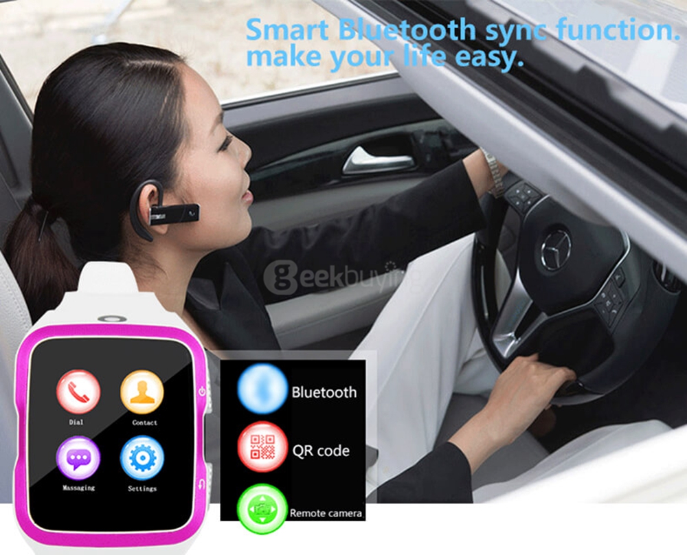 ZGPAX S83 3G Smart Watch Phone Android 5.1 MTK6580 Quad Core 1.3GHz 512MB/8GB 5.0MP Camera WiFi Bluetooth 4.0 GPS - Silver