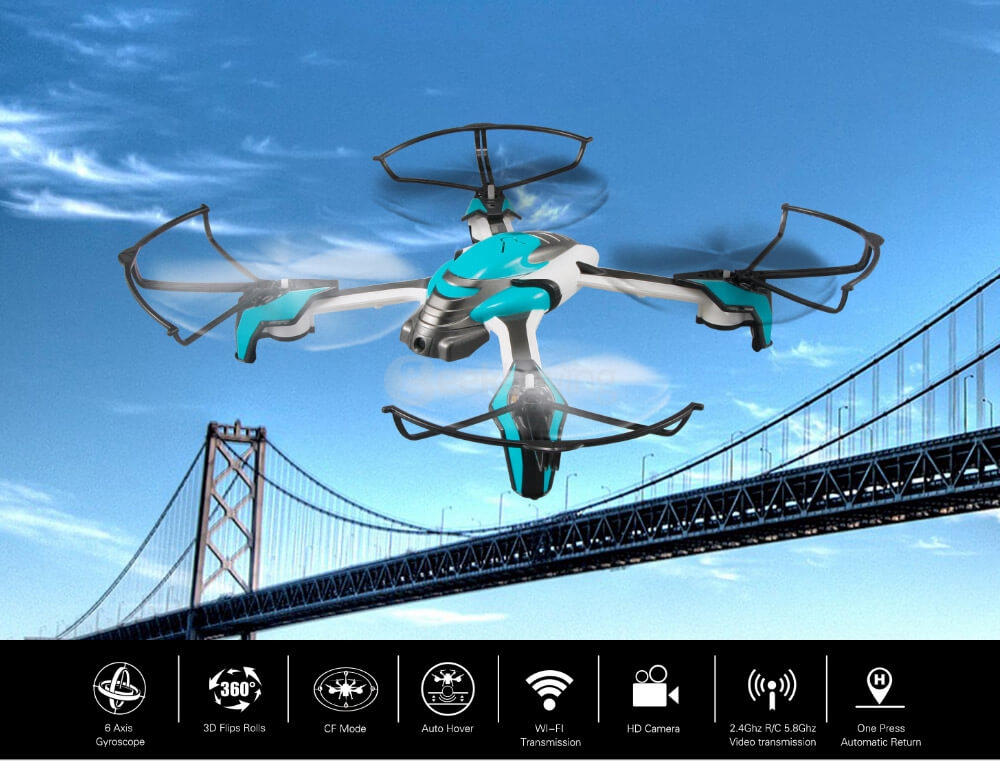 Kaideng K80 Pantonma 2MP Camera WIFI FPV Obstacle Avoidance RC Quadcopter RTF - Gold