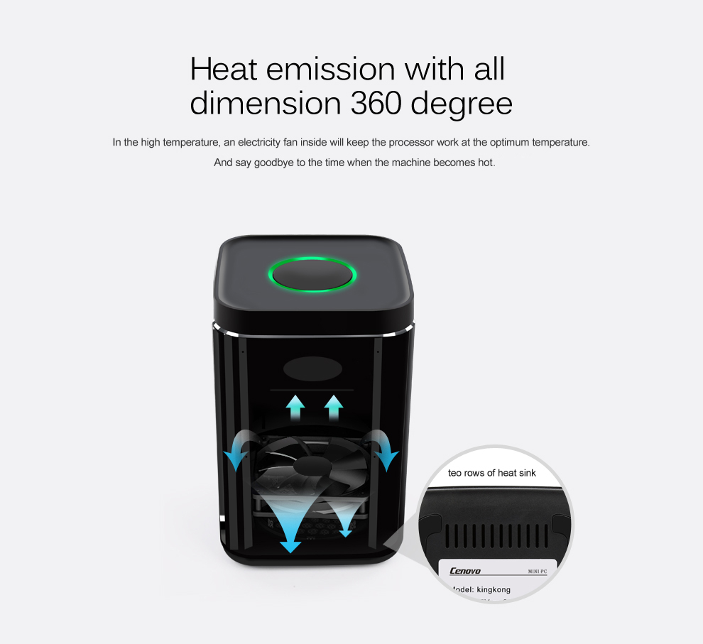 Bundle Cenovo MINI PC King Kong V6W Intel Atom Cherry Trail Z8300 4G/64G 2.0MP + Tronsmart TSM01 EN Air Mouse