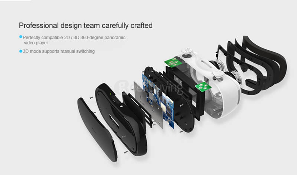 VR-5 Nibiru RK3288 Quad Core Cortex-A17 1.8GHz 2/16G IPS FOV110 Immersive All In One 3D VR Virtual Reality Headset