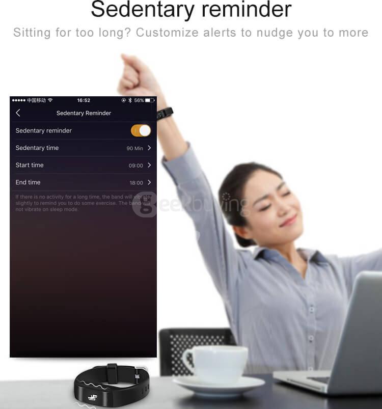 [Spain Stock] C5 Bluetooth 4.2 Smart Wristband Heart Rate Monitor Pedometer Sports Fitness Tracker GPS Call Notification for Android iOS - Black