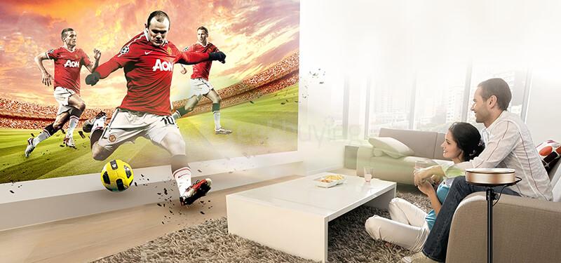 JMGO G1S DLP Projector Android 4.3 1800LM 1280*800 Pixels 2.4G/5G WiFi Bluetooth 4.0 with Keystone Function - Gold
