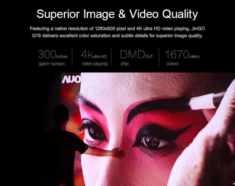 JMGO G1S DLP Projector Gold