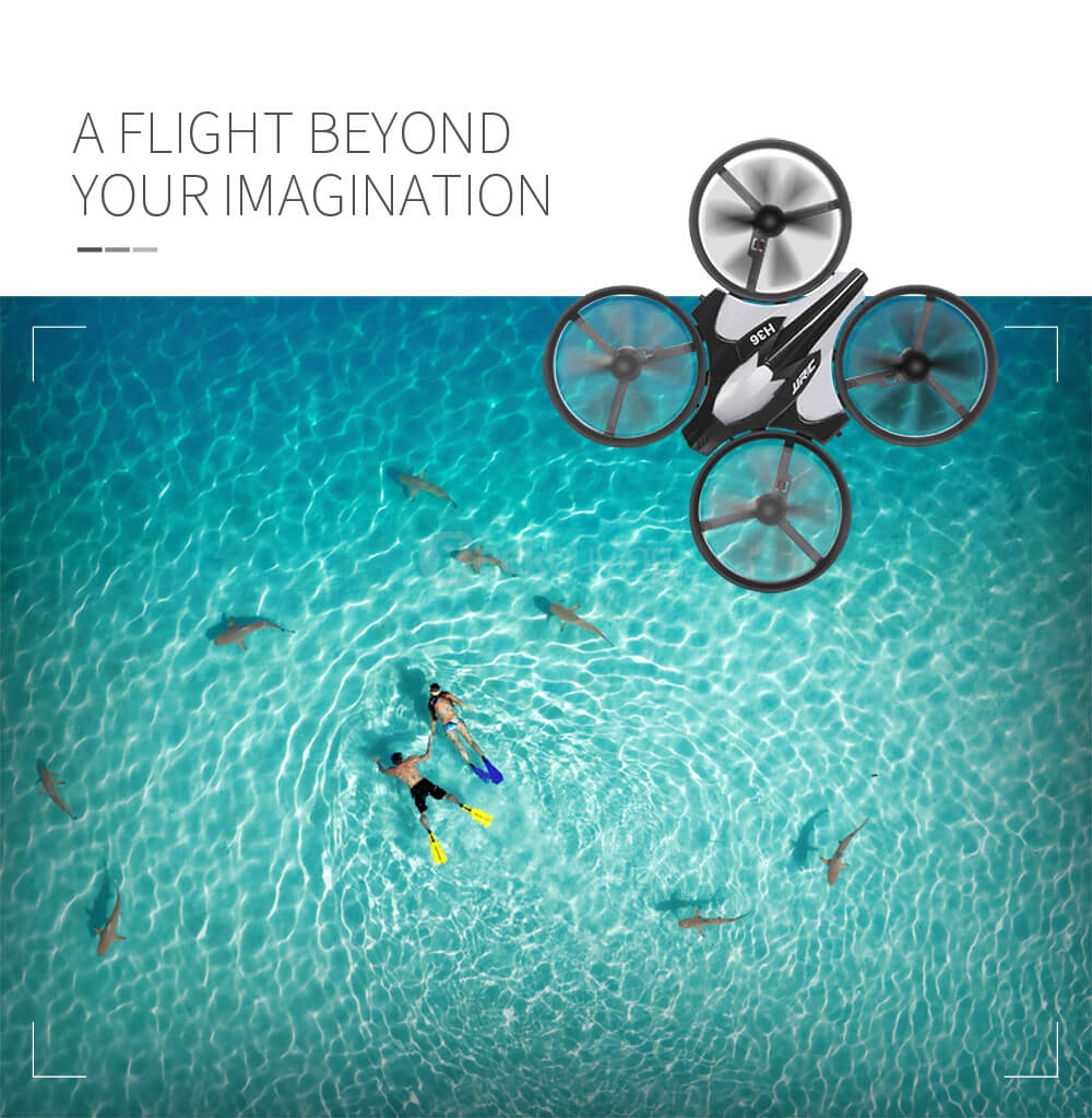 JJRC H36 MINI 2.4G 4CH 6Axis RC Quadcopter RTF Blue + Extra 3.7V 150mAh Battery