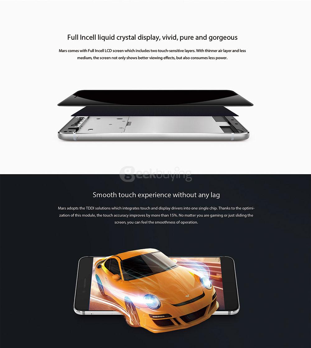 [HK Stock]Vernee Mars 5.5inch FHD 4G LTE Android 6.0 Smartphone Helio P10 MTK6755 Octa Core 4GB 32GB 13.0MP Touch ID Type-C OTG Fast Charge Metal Body - Gray