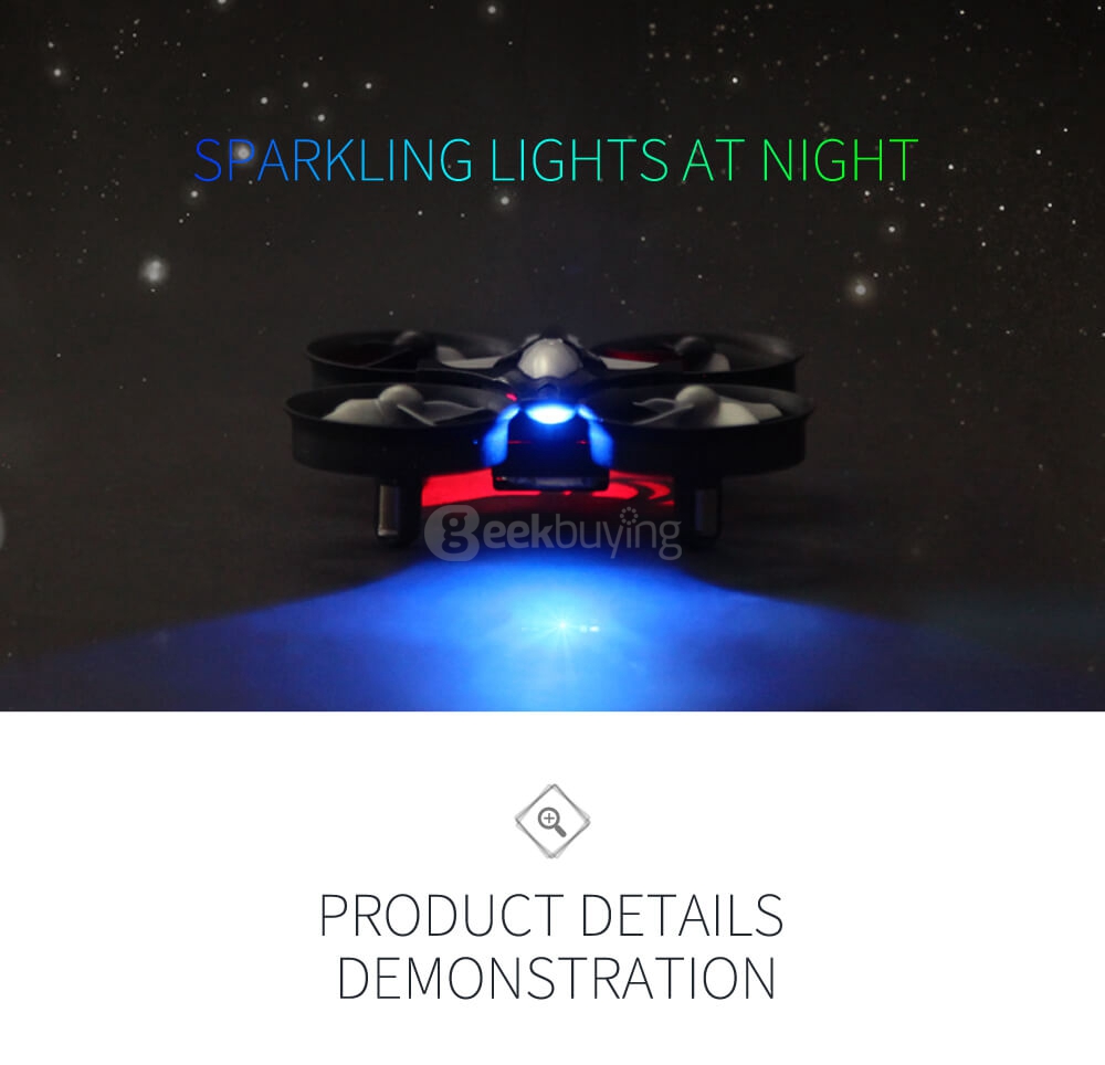 JJRC H36 MINI 2.4G 4CH 6Axis RC Quadcopter RTF Blue + Extra 3.7V 150mAh Battery